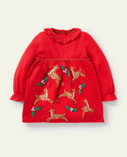 NWT Mini Boden Jersey Appliqué Dress
